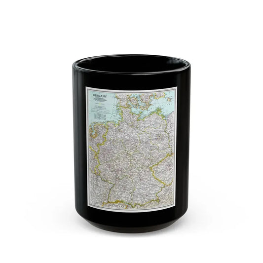Germany (1991) (Map) Black Coffee Mug 15oz - Go Mug Yourself