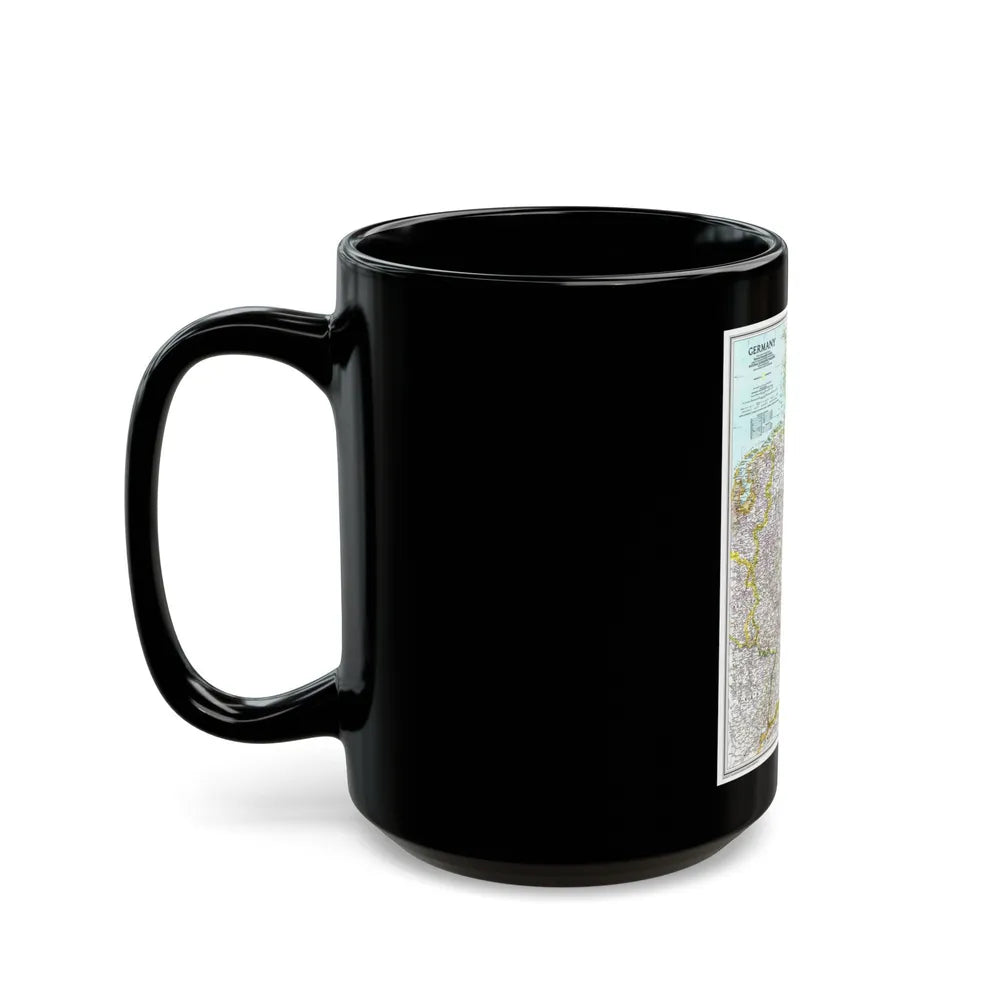 Germany (1991) (Map) Black Coffee Mug-Go Mug Yourself