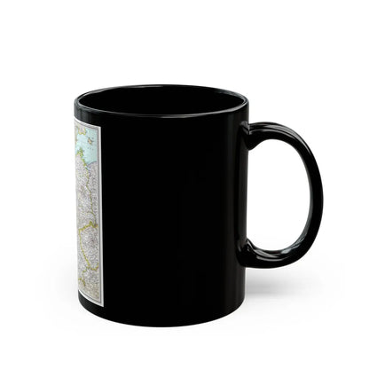 Germany (1991) (Map) Black Coffee Mug-Go Mug Yourself