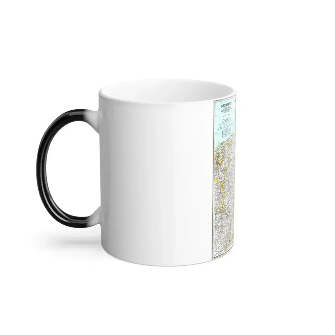 Germany (1991) (Map) Color Changing Mug 11oz - Go Mug Yourself