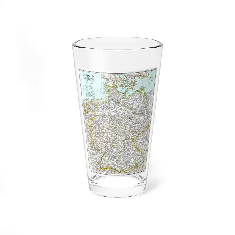Germany (1991) (Map) Pint Glass 16oz 16oz - Go Mug Yourself