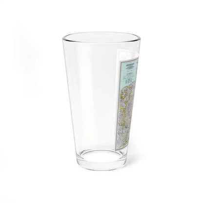 Germany (1991) (Map) Pint Glass 16oz - Go Mug Yourself