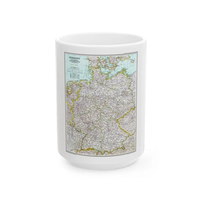 Germany (1991) (Map) White Coffee Mug-15oz-Go Mug Yourself