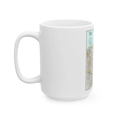 Germany (1991) (Map) White Coffee Mug-Go Mug Yourself