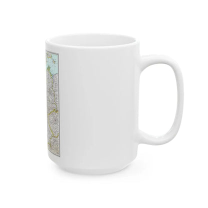 Germany (1991) (Map) White Coffee Mug-Go Mug Yourself