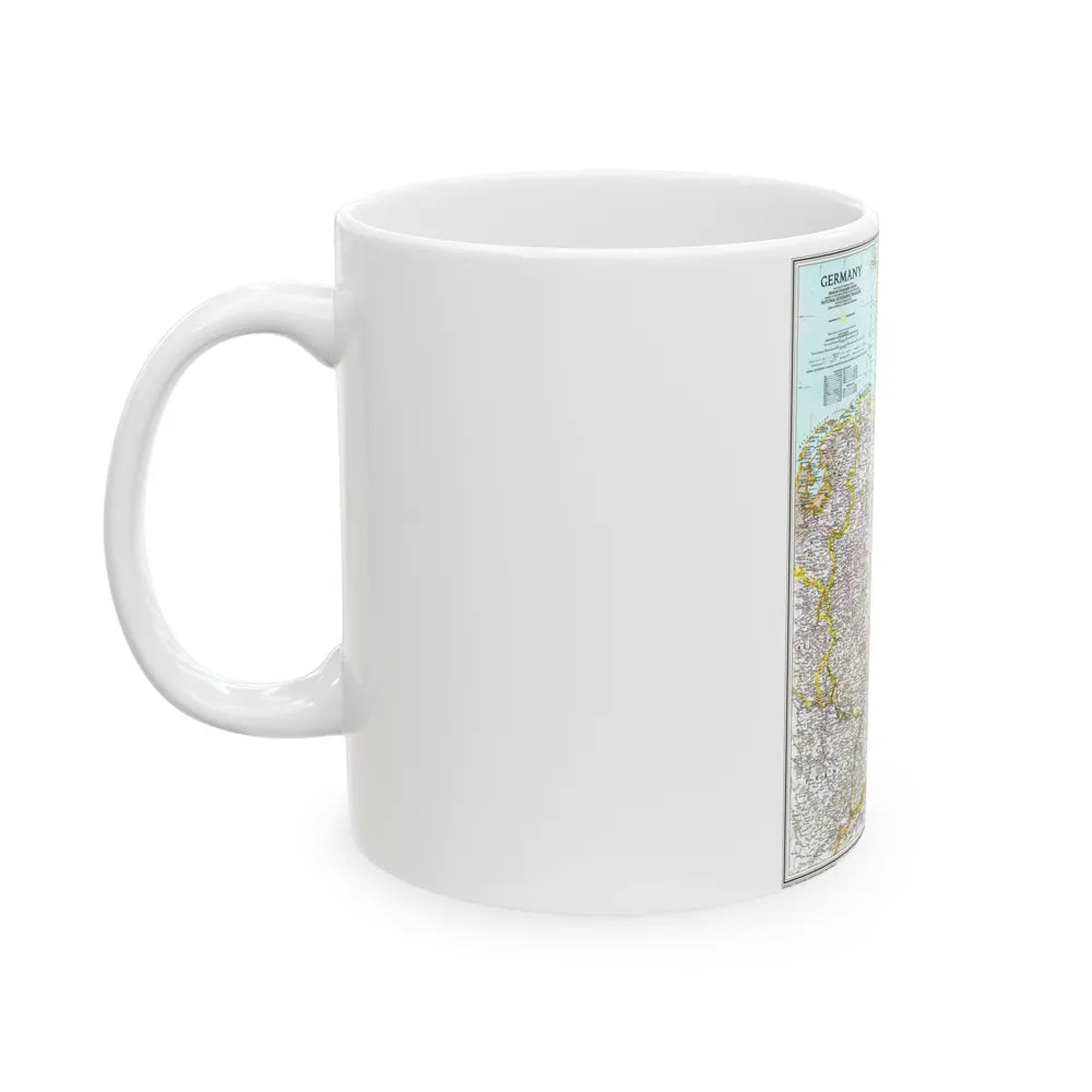 Germany (1991) (Map) White Coffee Mug-Go Mug Yourself