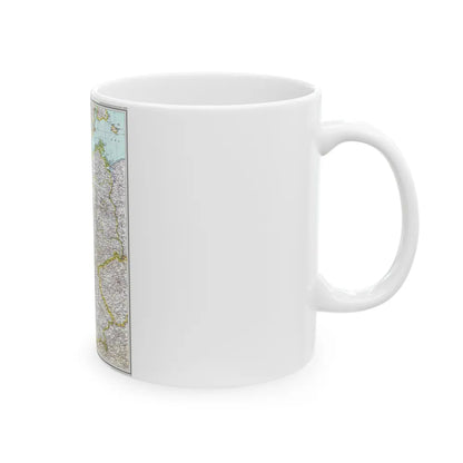 Germany (1991) (Map) White Coffee Mug-Go Mug Yourself