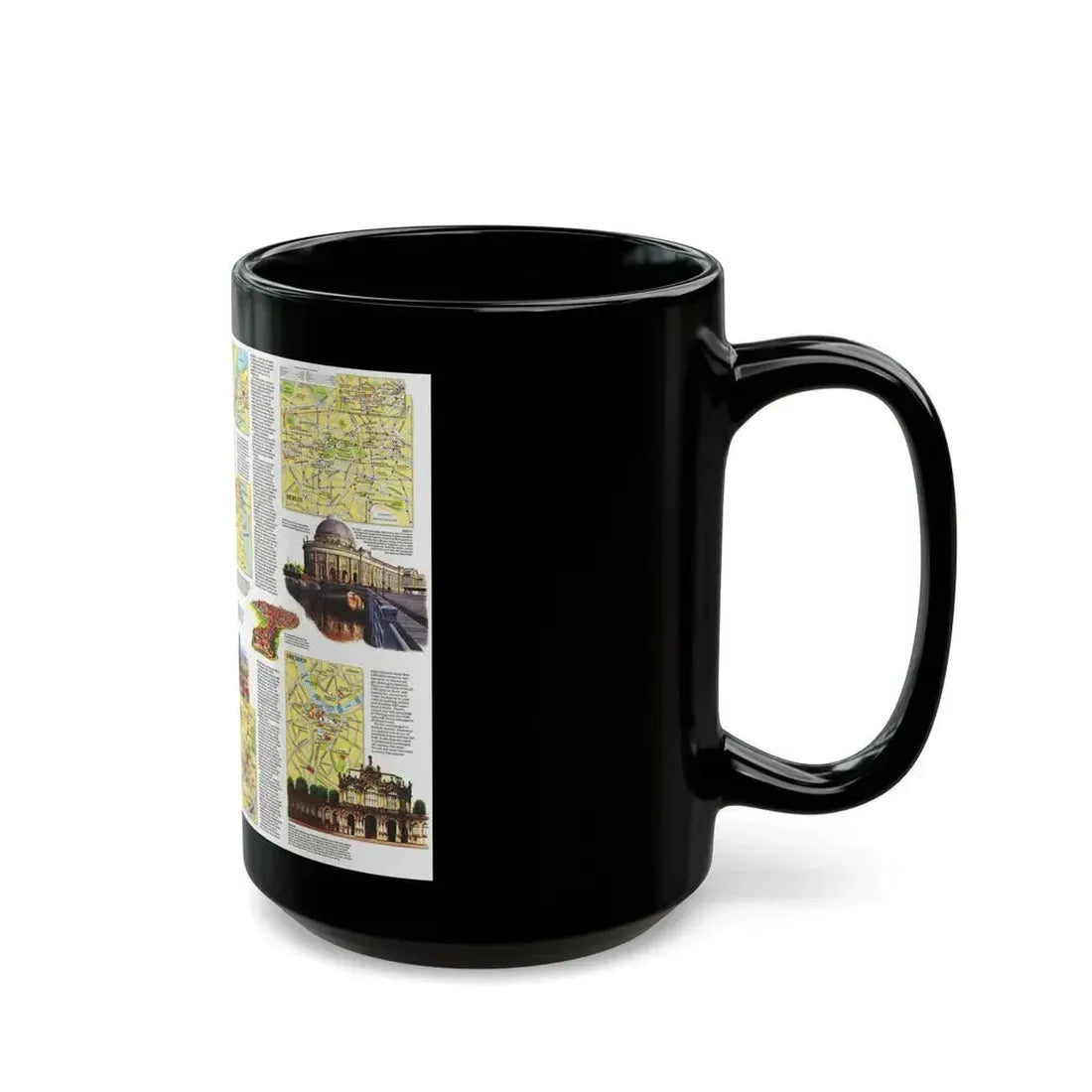 Germany - A Traveller's Map (1991) (Map) Black Coffee Mug - Go Mug Yourself