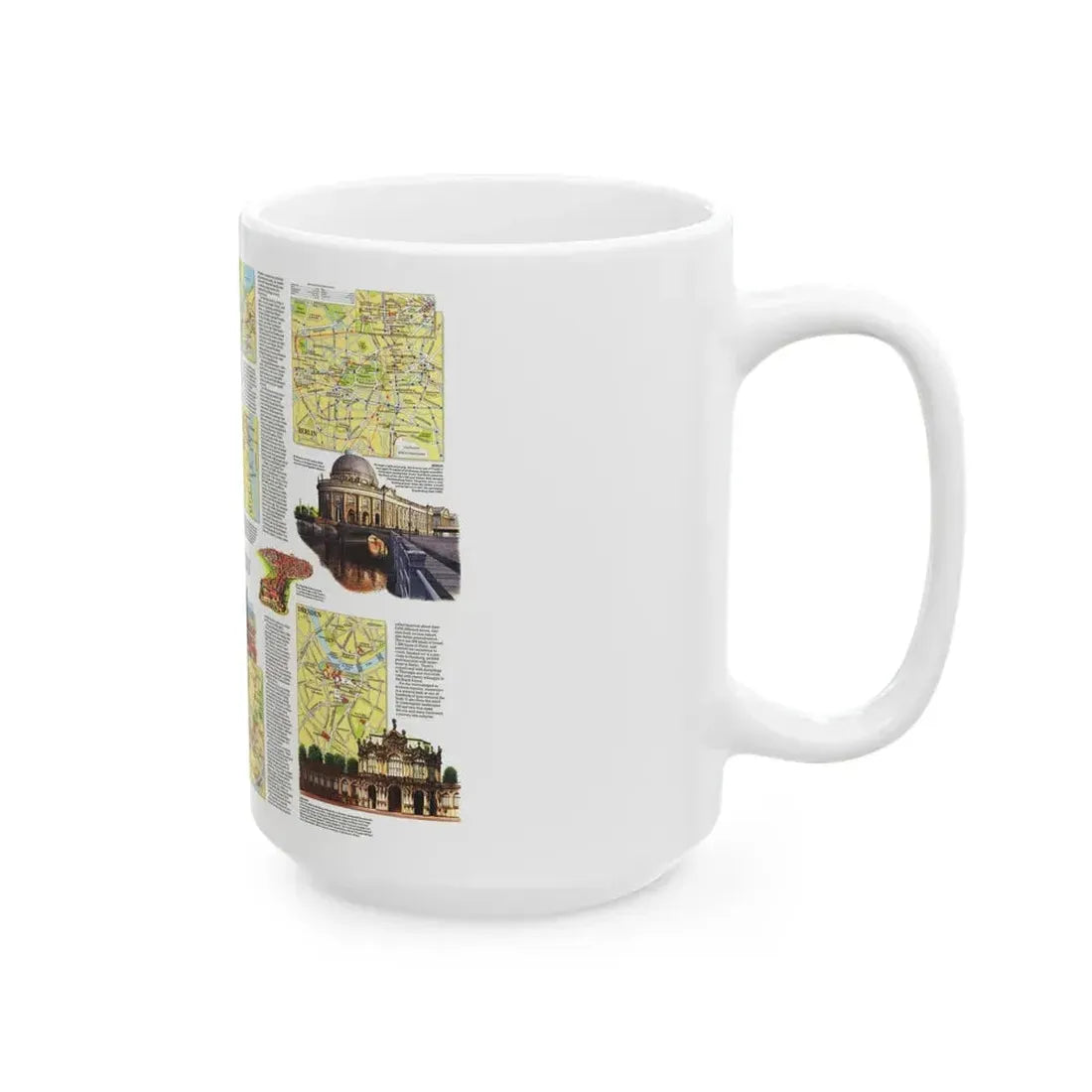 Germany - A Traveller's Map (1991) (Map) White Coffee Mug - Go Mug Yourself