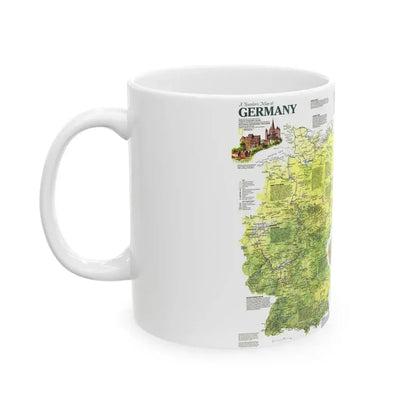 Germany - A Traveller's Map (1991) (Map) White Coffee Mug - Go Mug Yourself