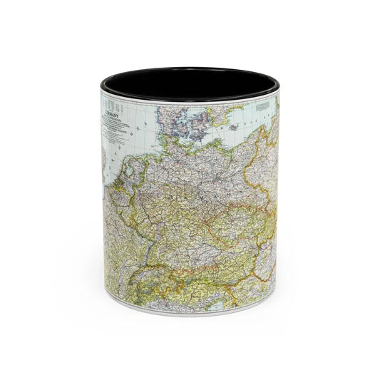 Germany and its Approaches (1944) (Map) Accent Coffee Mug 11oz Black - Go Mug Yourself