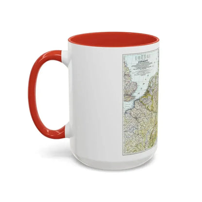 Germany and its Approaches (1944) (Map) Accent Coffee Mug - Go Mug Yourself