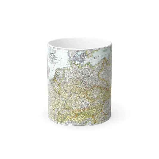 Germany and its Approaches (1944) (Map) Color Changing Mug 11oz Default Title 11oz - Go Mug Yourself