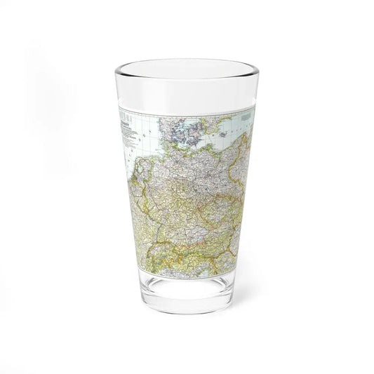 Germany and its Approaches (1944) (Map) Pint Glass 16oz 16oz - Go Mug Yourself