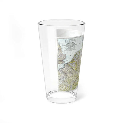 Germany and its Approaches (1944) (Map) Pint Glass 16oz-Go Mug Yourself