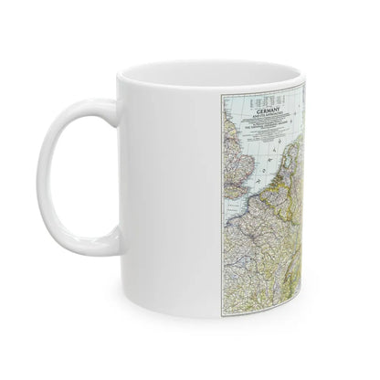 Germany and its Approaches (1944) (Map) White Coffee Mug-Go Mug Yourself