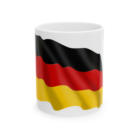 Germany-flag (Germany) White Coffee Mug-11oz-Go Mug Yourself