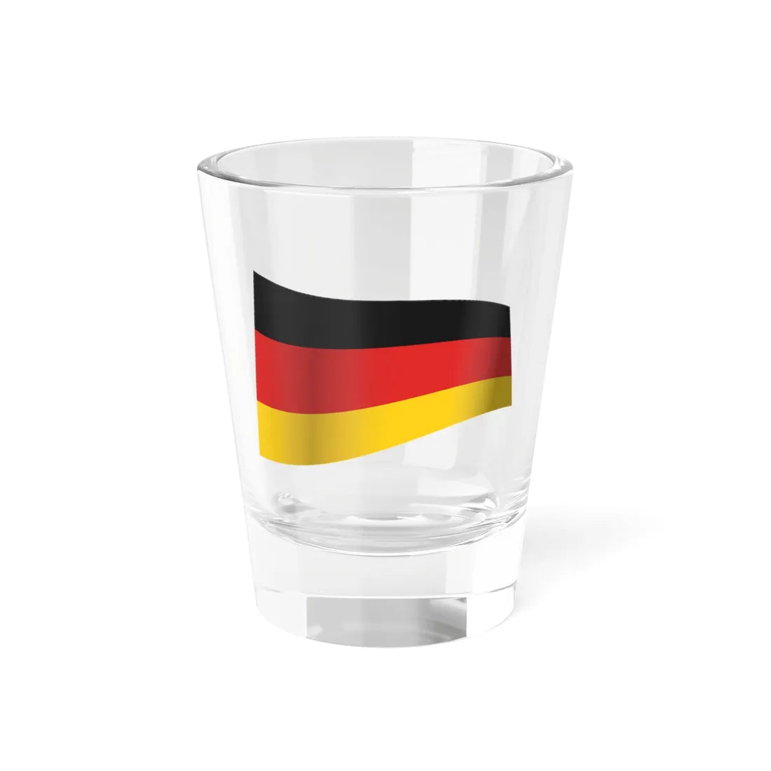 Germany Flag - iconic waving (Germany) Shot Glass 1.5oz 1.5oz - Go Mug Yourself