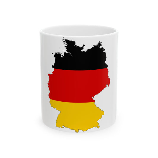 Germany-Flagmap (Germany) White Coffee Mug-11oz-Go Mug Yourself