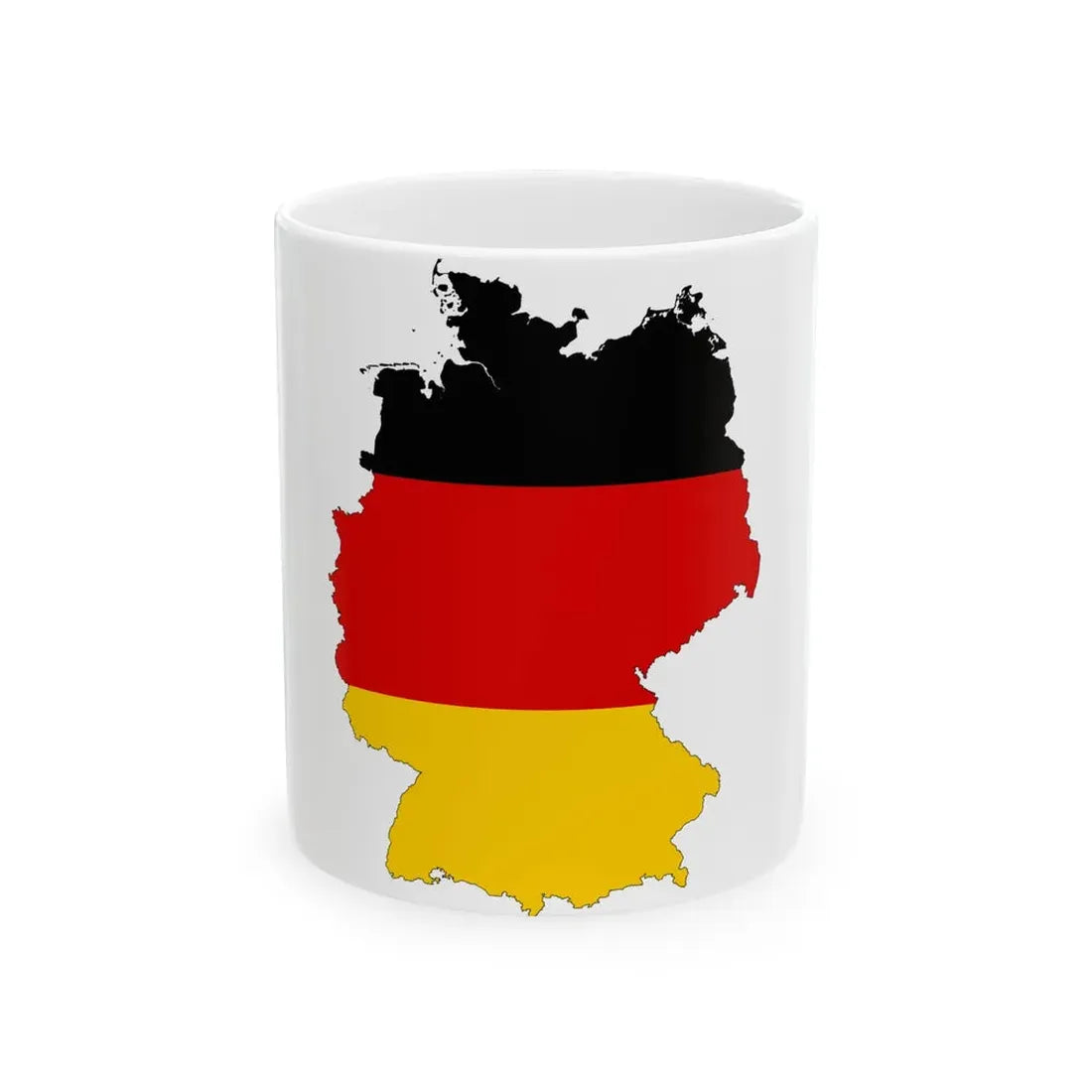 Germany-Flagmap (Germany) White Coffee Mug 11oz - Go Mug Yourself