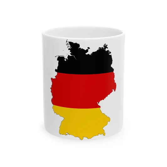 Germany-Flagmap (Germany) White Coffee Mug 11oz - Go Mug Yourself