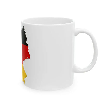 Germany-Flagmap (Germany) White Coffee Mug - Go Mug Yourself