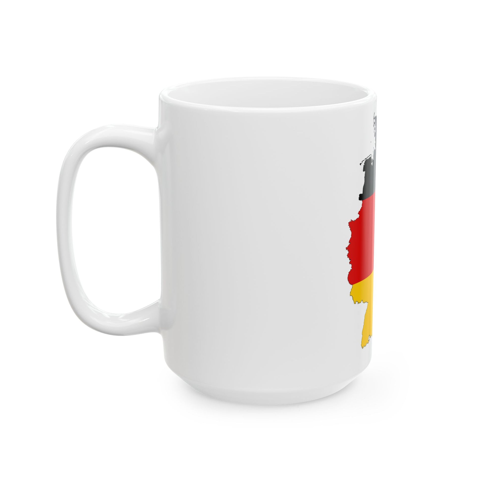 Germany-Flagmap (Germany) White Coffee Mug-Go Mug Yourself