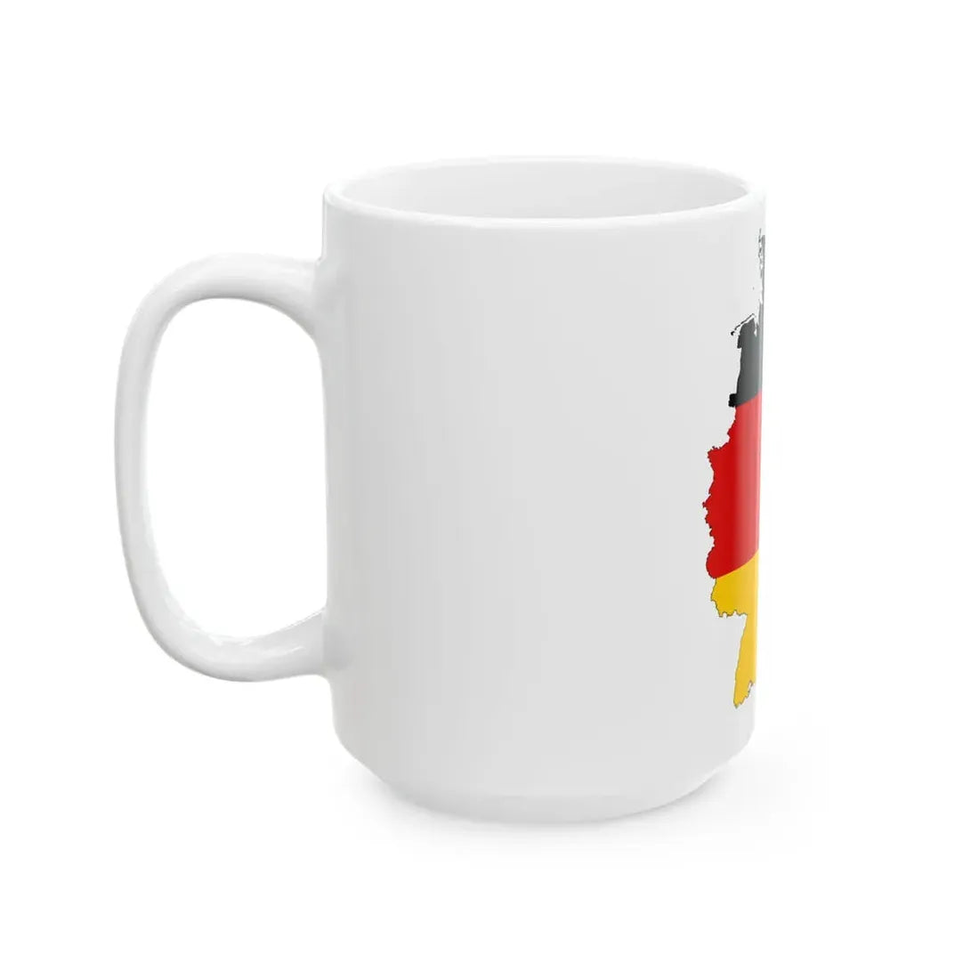 Germany-Flagmap (Germany) White Coffee Mug - Go Mug Yourself