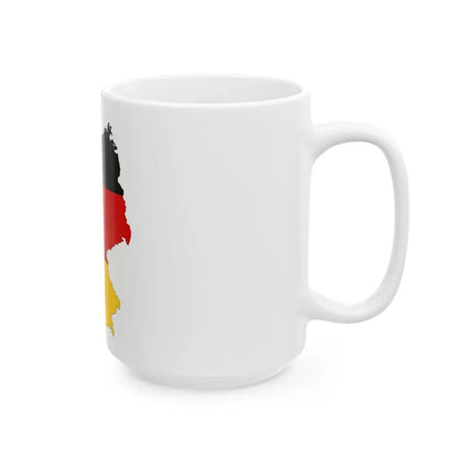Germany-Flagmap (Germany) White Coffee Mug - Go Mug Yourself