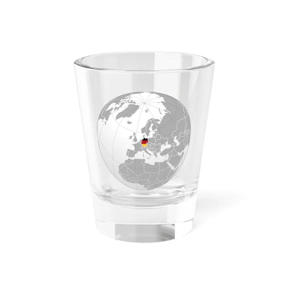 Germany orthographic projection-Flag version (Germany) Shot Glass 1.5oz 1.5oz - Go Mug Yourself