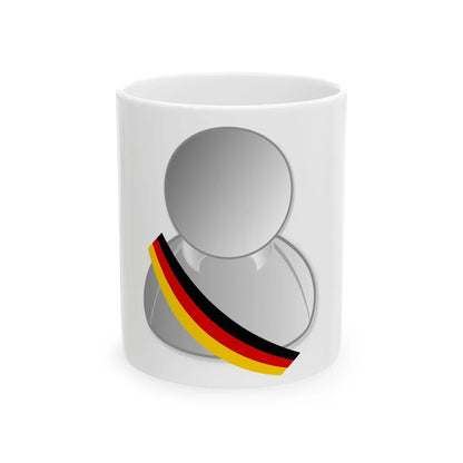 Germany politic personality icon (Germany) White Coffee Mug 11oz - Go Mug Yourself