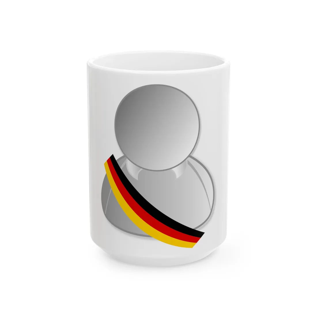 Germany politic personality icon (Germany) White Coffee Mug 15oz - Go Mug Yourself