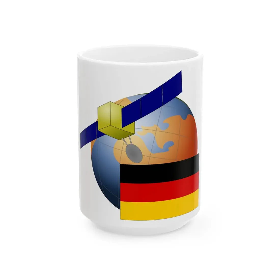 Germany-Satellite (Germany) White Coffee Mug 15oz - Go Mug Yourself