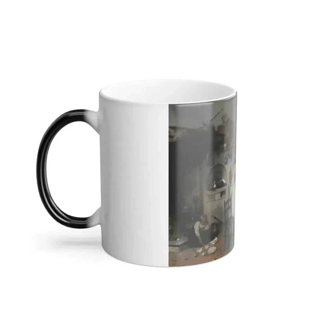 Gerolamo Induno (1827-1890) Roman Women - Oil on Canvas 1864 - Color Changing Mug 11oz - Go Mug Yourself
