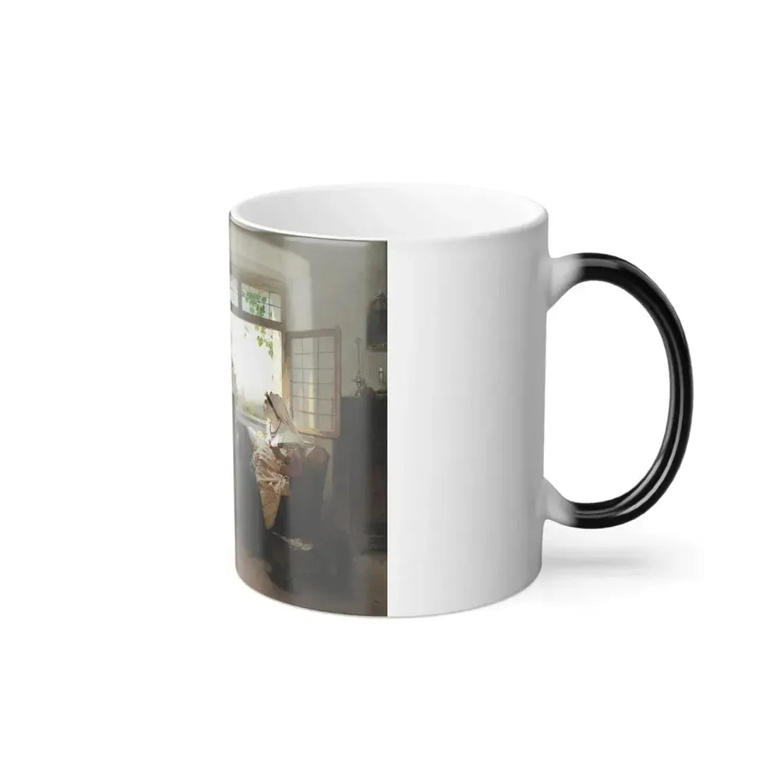Gerolamo Induno (1827-1890) Roman Women - Oil on Canvas 1864 - Color Changing Mug 11oz - Go Mug Yourself