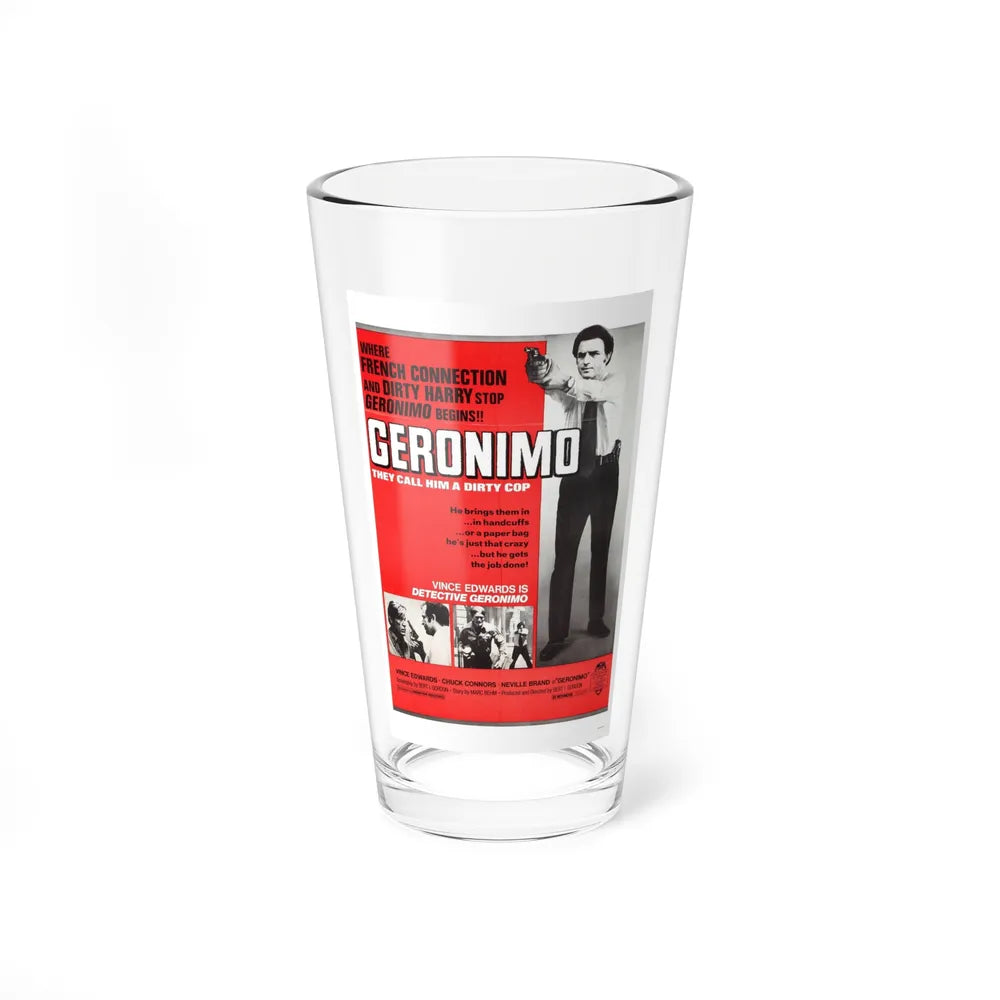 GERONIMO (THE MAD BOMBER) 1973 Movie Poster - Pint Glass 16oz 16oz - Go Mug Yourself