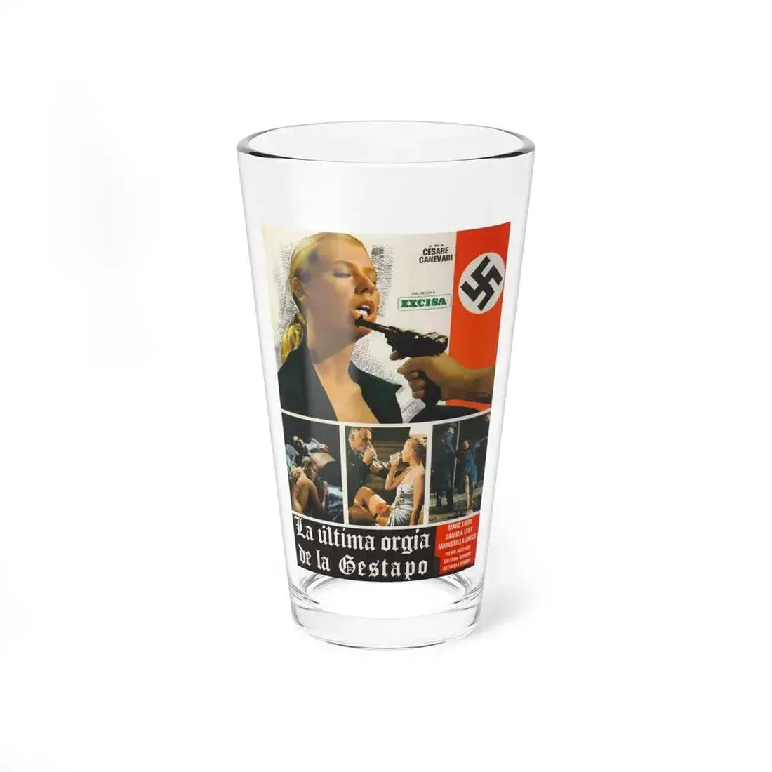 GESTAPO'S LAST ORGY 1977 Movie Poster - Pint Glass 16oz 16oz - Go Mug Yourself