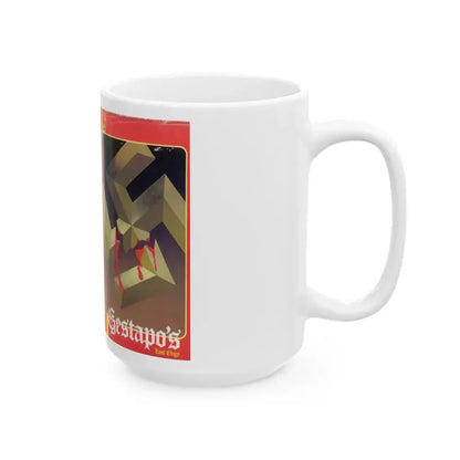 GESTAPO'S LAST ORGY VIDEO NASTY (VHS COVER) - White Coffee Mug - Go Mug Yourself