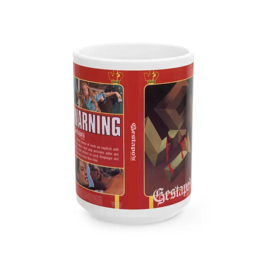 GESTAPOS (VHS COVER) - White Coffee Mug 15oz - Go Mug Yourself