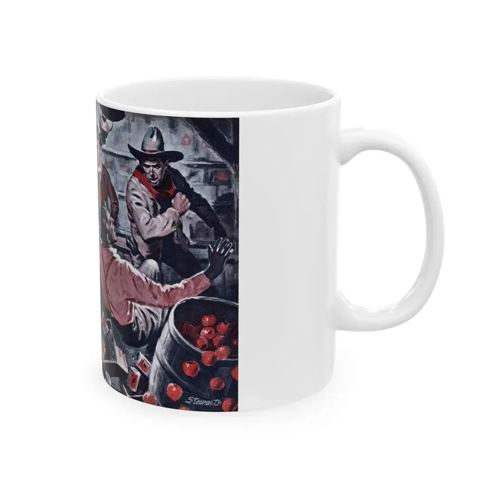 Get Me a Gun, Cavalier magazine, January 1953 - White Coffee Mug - Go Mug Yourself