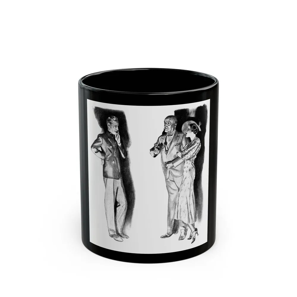 Getaway Money (1), Liberty magazine, February 2, 1935 - Black Coffee Mug-11oz-Go Mug Yourself