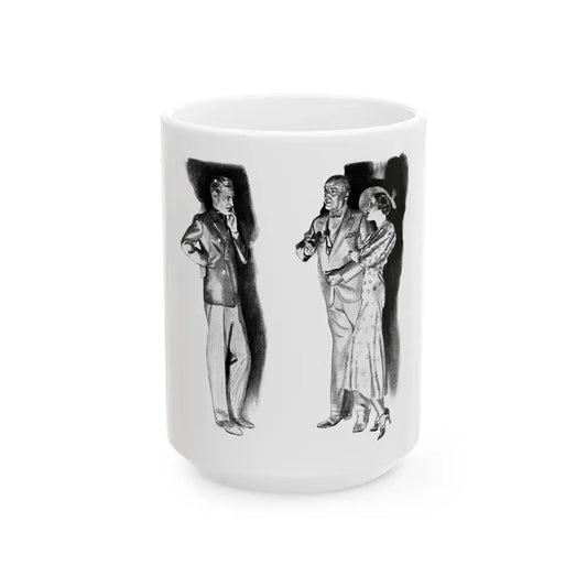 Getaway Money (1), Liberty magazine, February 2, 1935 - White Coffee Mug 15oz - Go Mug Yourself