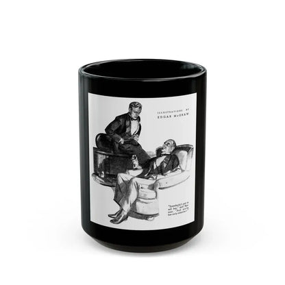 Getaway Money (2), Liberty magazine, February 2, 1935 - Black Coffee Mug 15oz - Go Mug Yourself