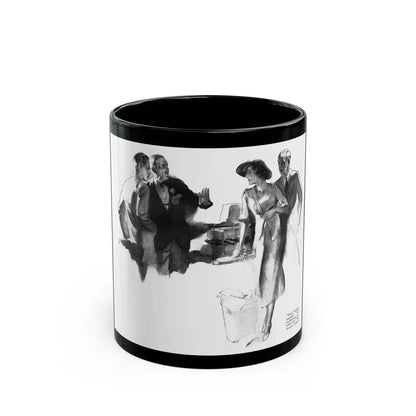 Getaway Money, Liberty magazine, February 16, 1935 - Black Coffee Mug 11oz - Go Mug Yourself