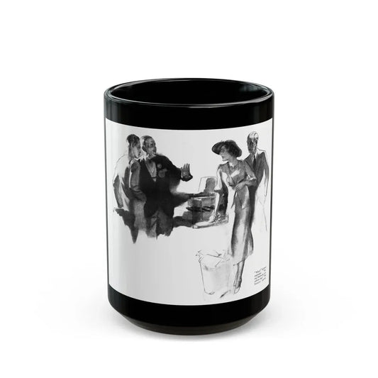 Getaway Money, Liberty magazine, February 16, 1935 - Black Coffee Mug 15oz - Go Mug Yourself