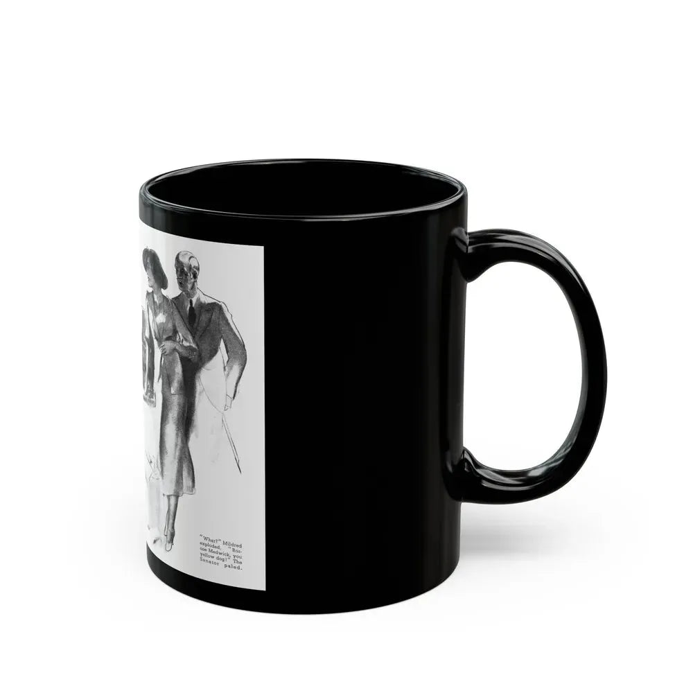 Getaway Money, Liberty magazine, February 16, 1935 - Black Coffee Mug - Go Mug Yourself