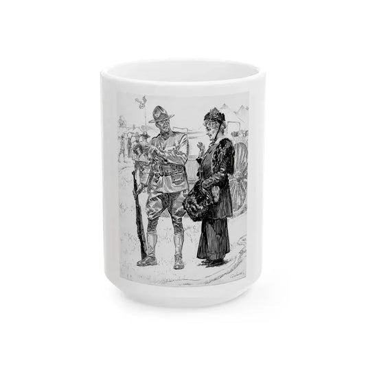 Getting Down to Brass Tactics, c. 1917 - White Coffee Mug 15oz - Go Mug Yourself