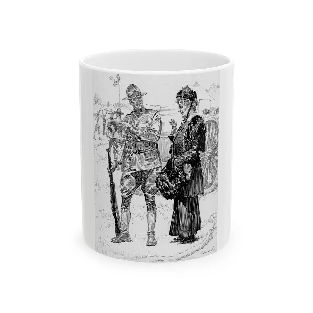 Getting Down to Brass Tactics, c. 1917 - White Coffee Mug-11oz-Go Mug Yourself