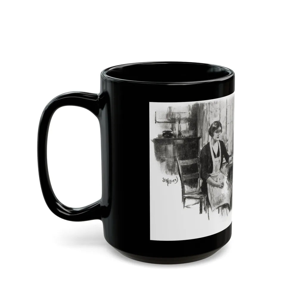 Getting Married (2), Redbook magazine, December 1926 - Black Coffee Mug-Go Mug Yourself