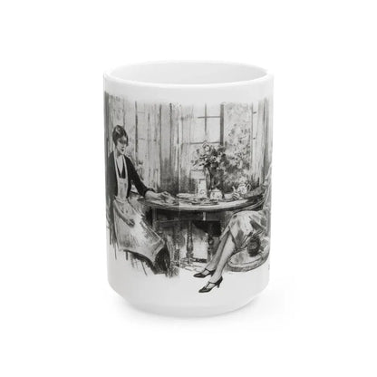 Getting Married (2), Redbook magazine, December 1926 - White Coffee Mug 15oz - Go Mug Yourself